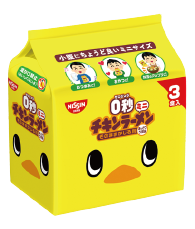 0秒チキンラーメンミニ3食パックのパッケージ画像